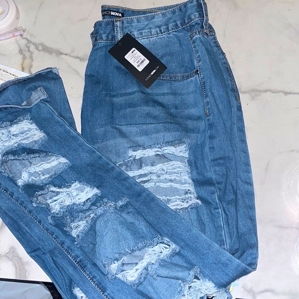 Fashion Nova Distressed Jeans